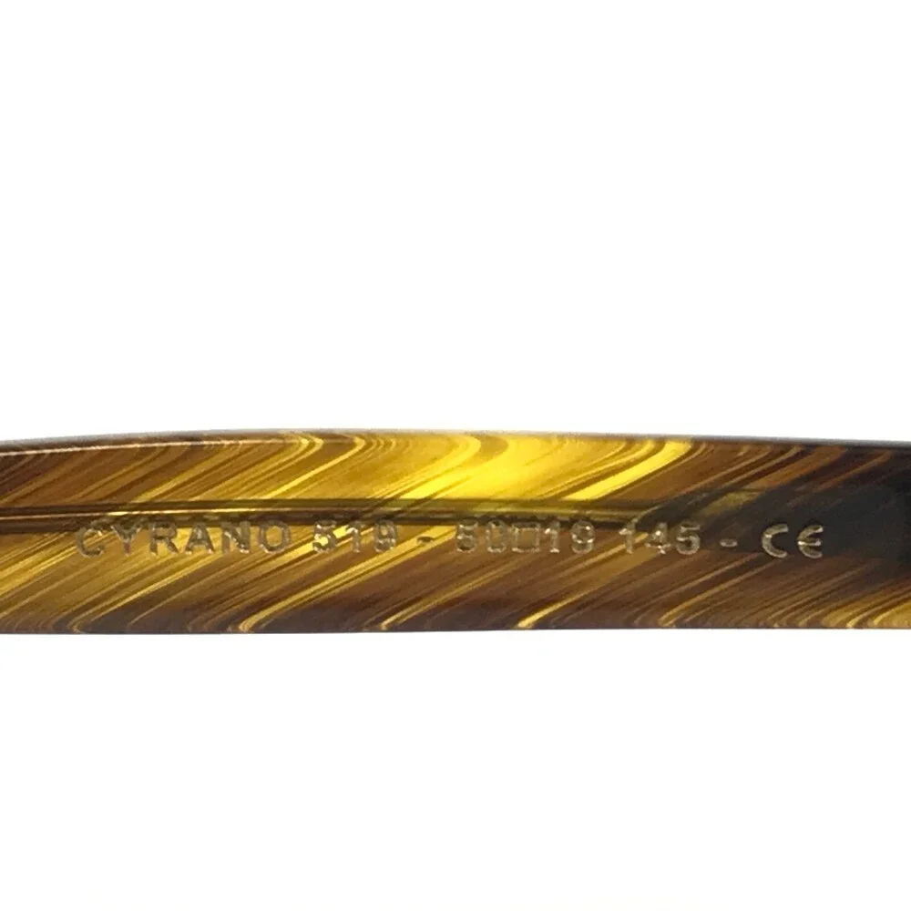 Lafont Reedition Eyeglasses Frames CYRANO 519 Brown Horn Square 50-19-145